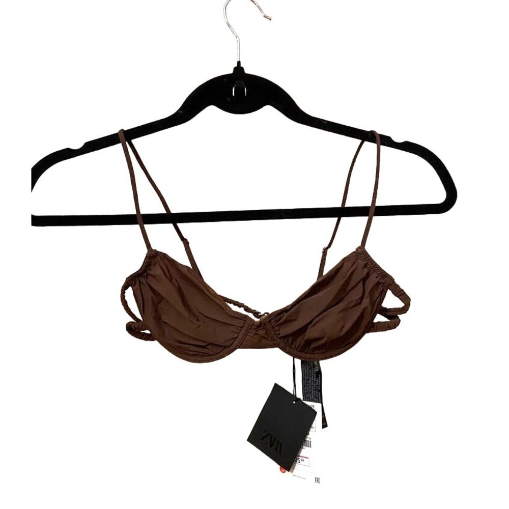 Zara bra unlined brown 70B 32A bra ZARA